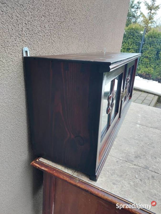 Stara szafka wisząca witrynka na drobiazgi Antyki, Sztuka, Kolekcje Tczew