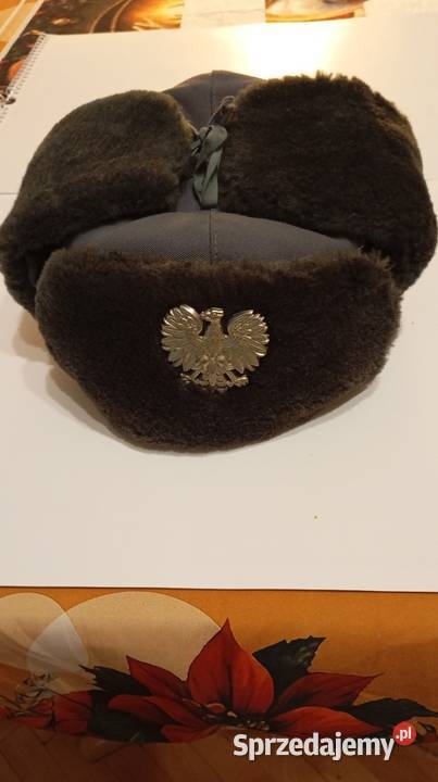 Czapka milicyjna uszatka z prlu Oryginał Militaria sprzedam