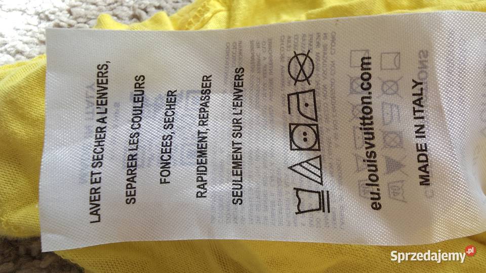Louis Vuitton Żółty TShirt Monogram 100 Bawełna Tarnobrzeg