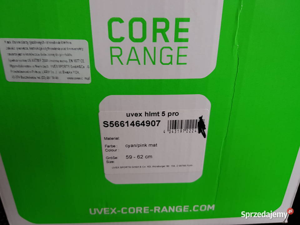 Kask UVEX Hlmt 5 Core Nowy rozmiar 5962 kolor Łódź