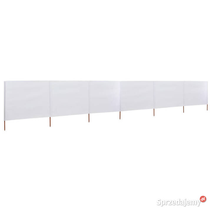 Parawan 6skrzydłowy z tkaniny 800x120 piaskowy Warszawa