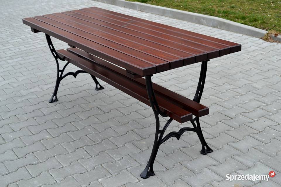 Stół ogrodowy kawowy W047 żeliwo Miejsce Piastowe