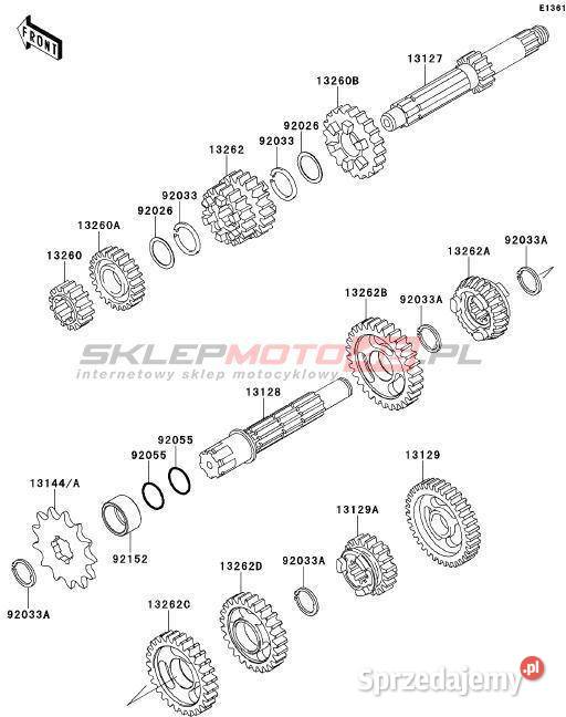 Koła zębate tryby wodziki skrzynia biegów Gorlice