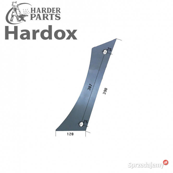 Pierś HARDOX VST1390/L części do pługa GASSNER