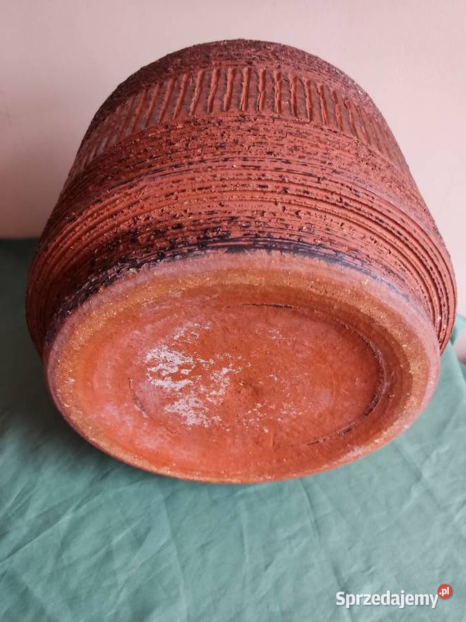 Donica doniczka ceramiczna brązowa fi 30 opolskie Głuchołazy