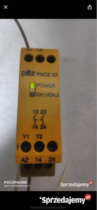 Wylacznik awaryjny Pilz 24VACDC 2no PNOZ X7 śląskie sprzedam