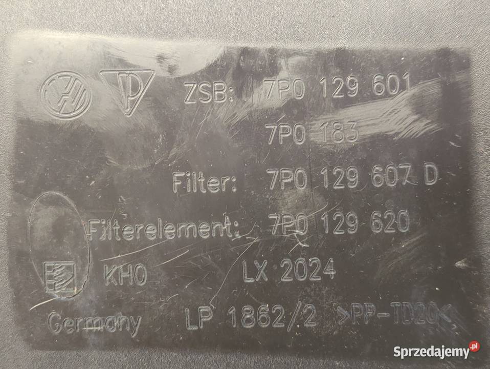 Obudowa Filtra Powietrza Górna Porsche Cayenne wielkopolskie Pleszew sprzedam