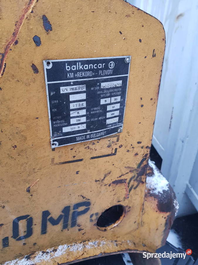 Maszt do wózka widłowego Balkancar 17923320 Siedlce sprzedam