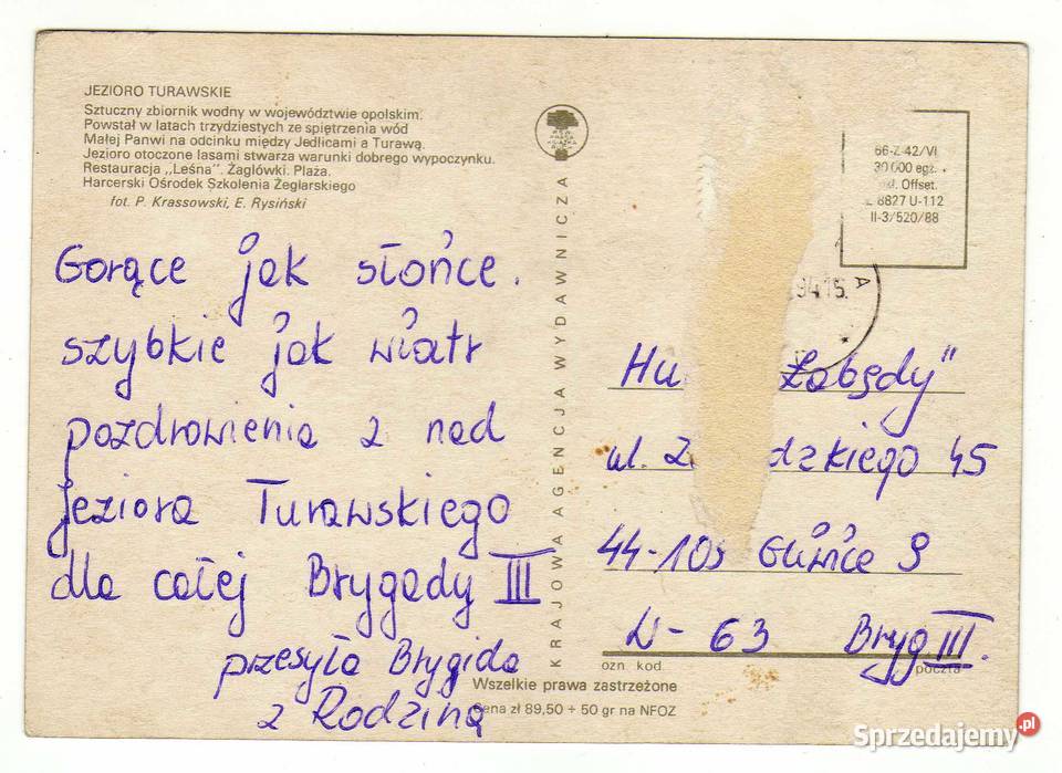 JEZIORO TURAWSKIE POCZTÓWKA WIELOWIDOKOWA Krynki