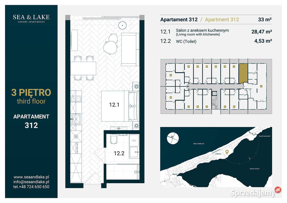 Mielno ZOSTAŃ NEGOCJATOREM apartament 312 Rok budowy 2022