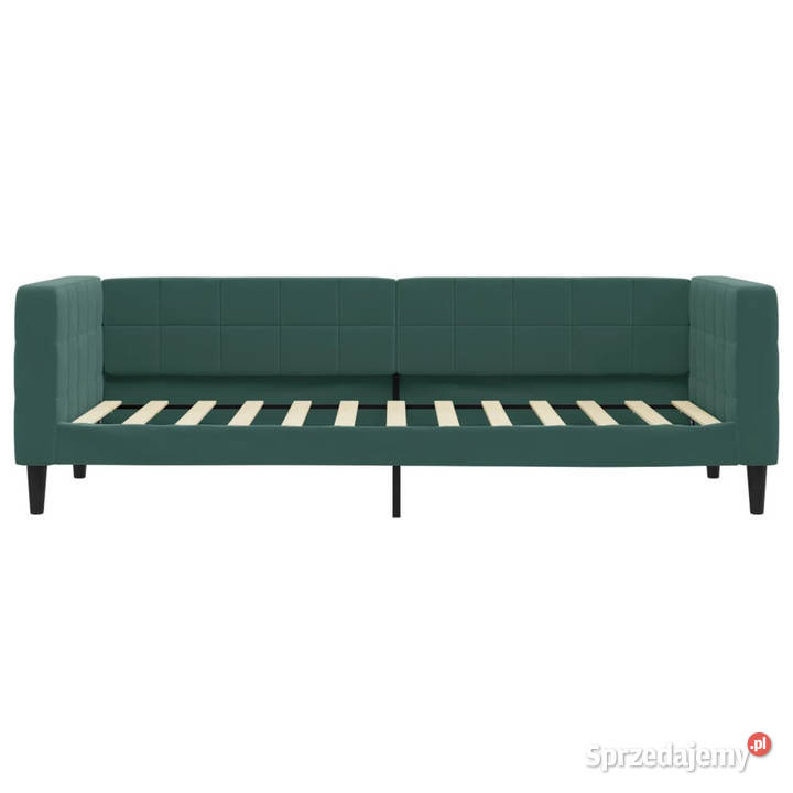 Sofa z materacem do spania ciemnozielona aksamit Warszawa sprzedam