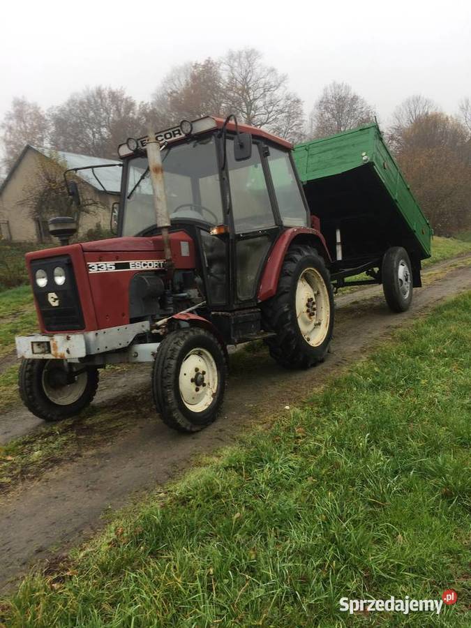 Escort polski traktor z przyczepką kiprującą Rolnictwo Tłuczań