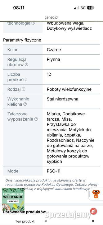 Robot kuchenny zachodniopomorskie Chwiram