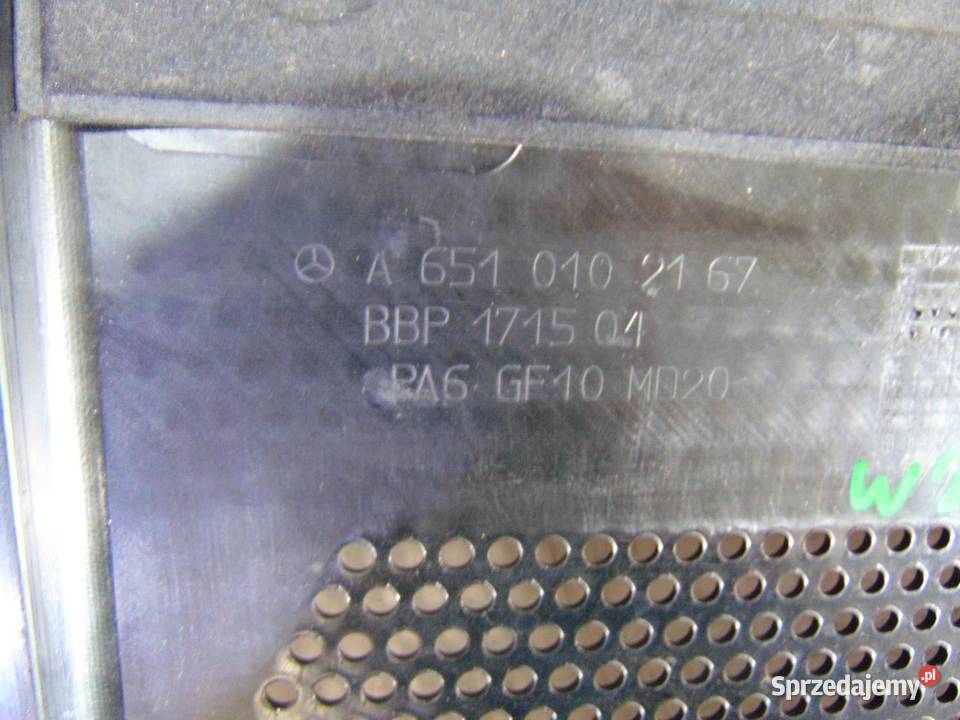OSŁONA OBUDOWA SILNIKA MERCEDES W212 A6510102167 sprzedam