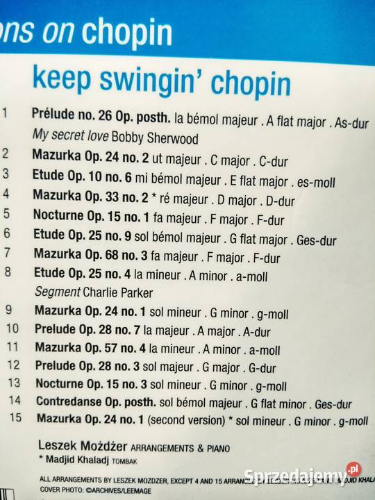 Chopin płyty kolekcjonerskie unikaty Warszawa mazowieckie