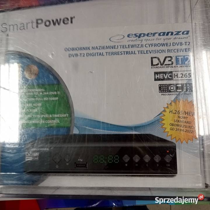 Dekoder DVBT 2 Esperanza nowy Sosnowiec sprzedam