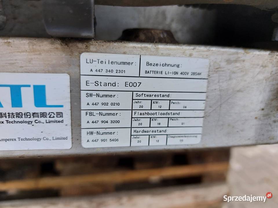 Mercedes EQV w447 Vklasa bateria magazyn energi