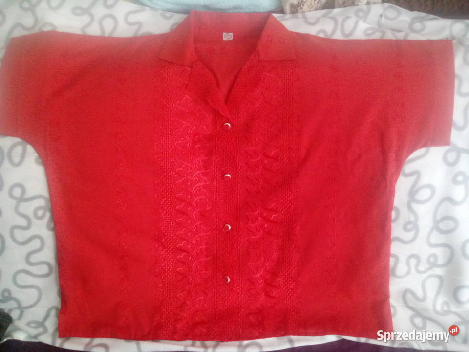Bluzka z Haftem XXL krótki Moda i Styl Łódź