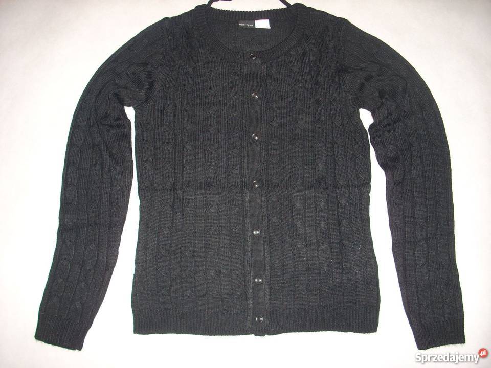Sweterek zapinany NOWY warkocze 34 36 S Swetry i golfy