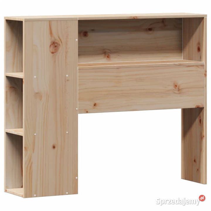 Łóżko z regałem bez materaca drewno sosnowe 96cm mazowieckie