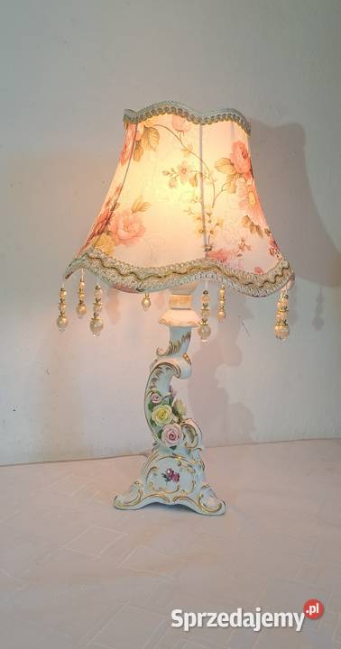 sygnowana porcelanowa lampka nocna Western Warszawa