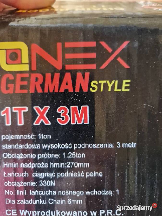 Wyciągarka łańcuchowa Onex OX 459 1 tona