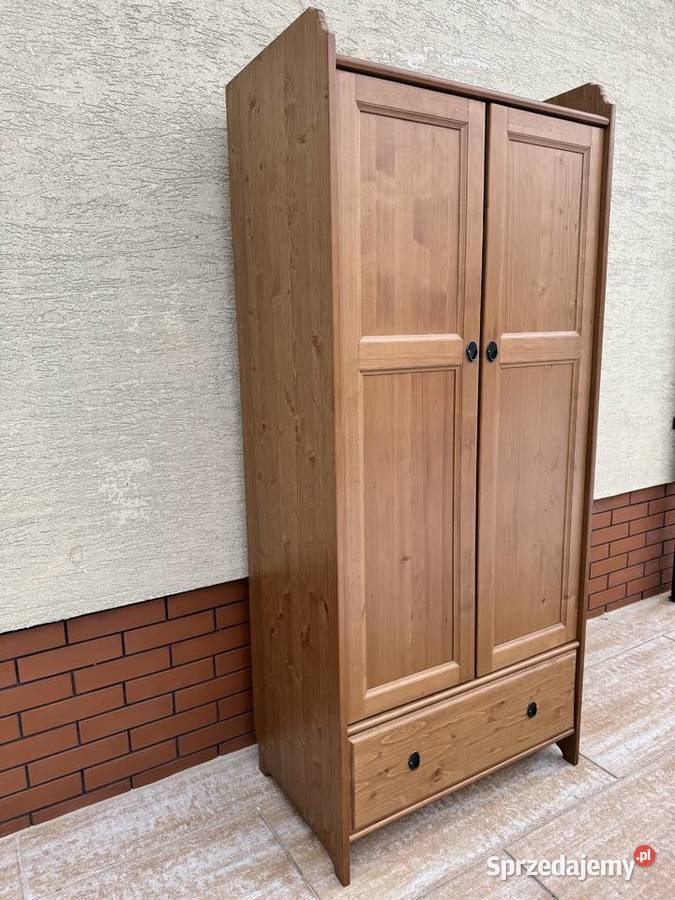 Szafa 2 drzwiowa drewniana Ikea Leksvik mazowieckie Sulbiny