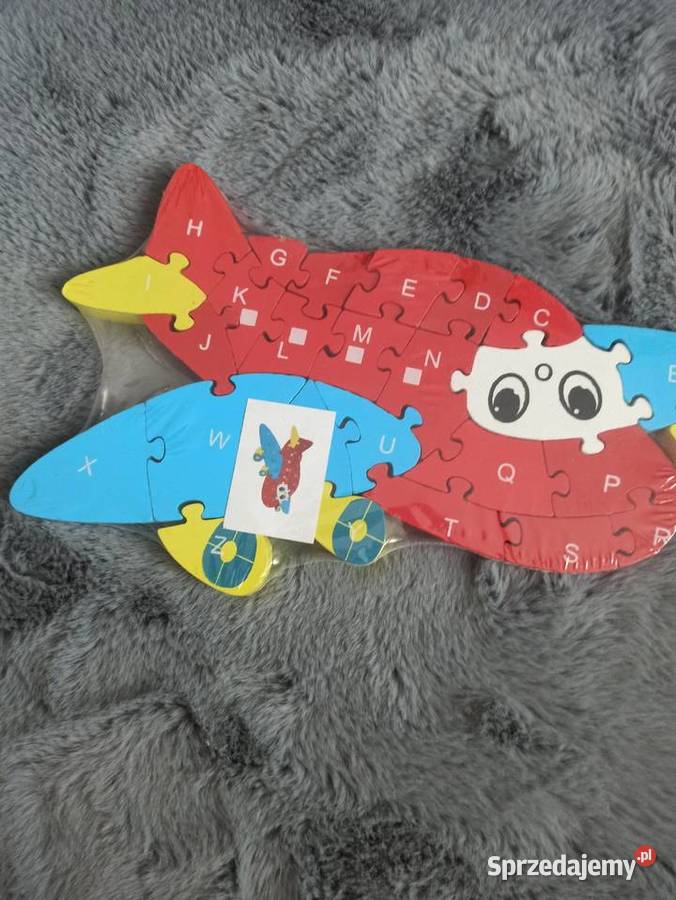 Nowe puzzle drewniane samolot 60 sztuk nauka mazowieckie