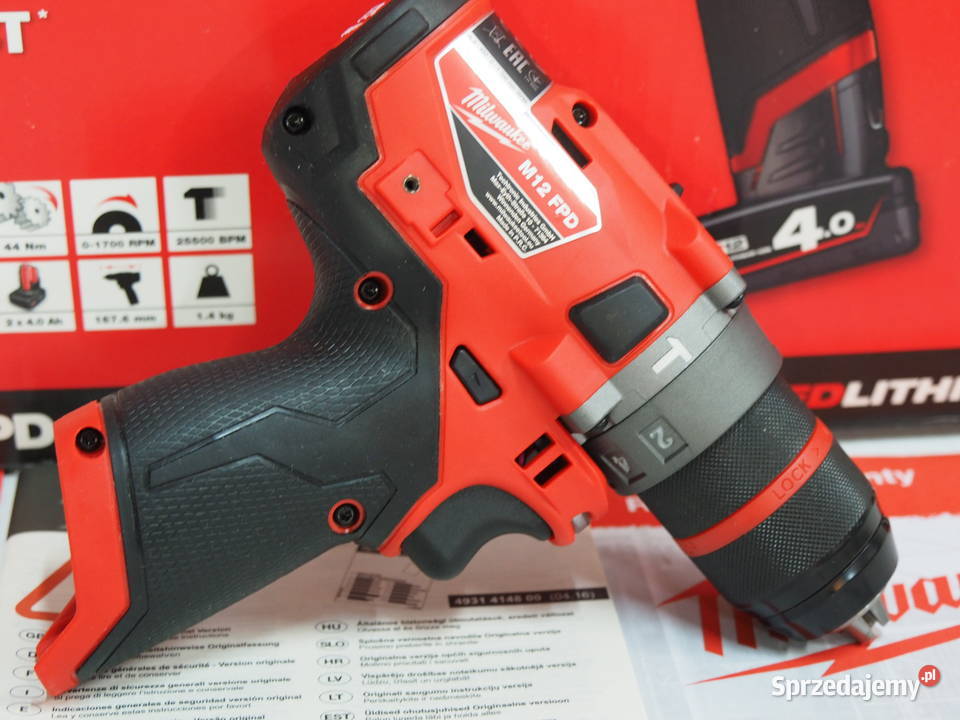 MILWAUKEE M12 FPD FDD wkrętarka wiertarka FUEL Elektryczne Baszkówka sprzedam