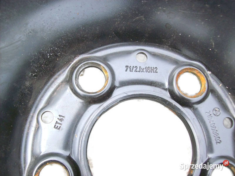 Mercedes W210 Felga stalowa 16 z zapasu nowa stalowe Mińsk Mazowiecki sprzedam