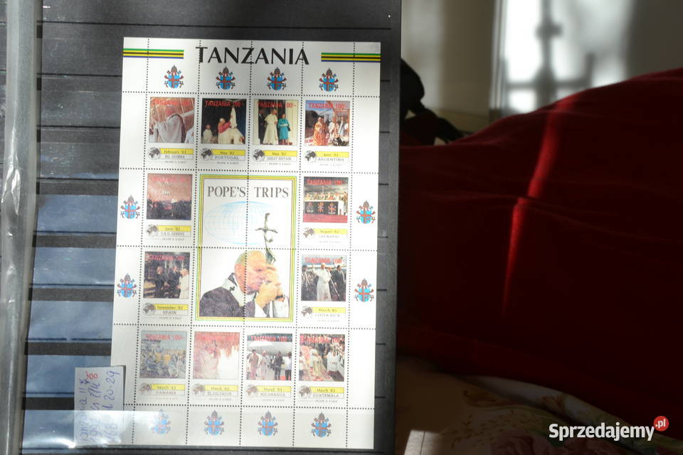 Znaczki Papież Ja 168n Paweł II Tanzania II Ks Filatelistyka Sobótka