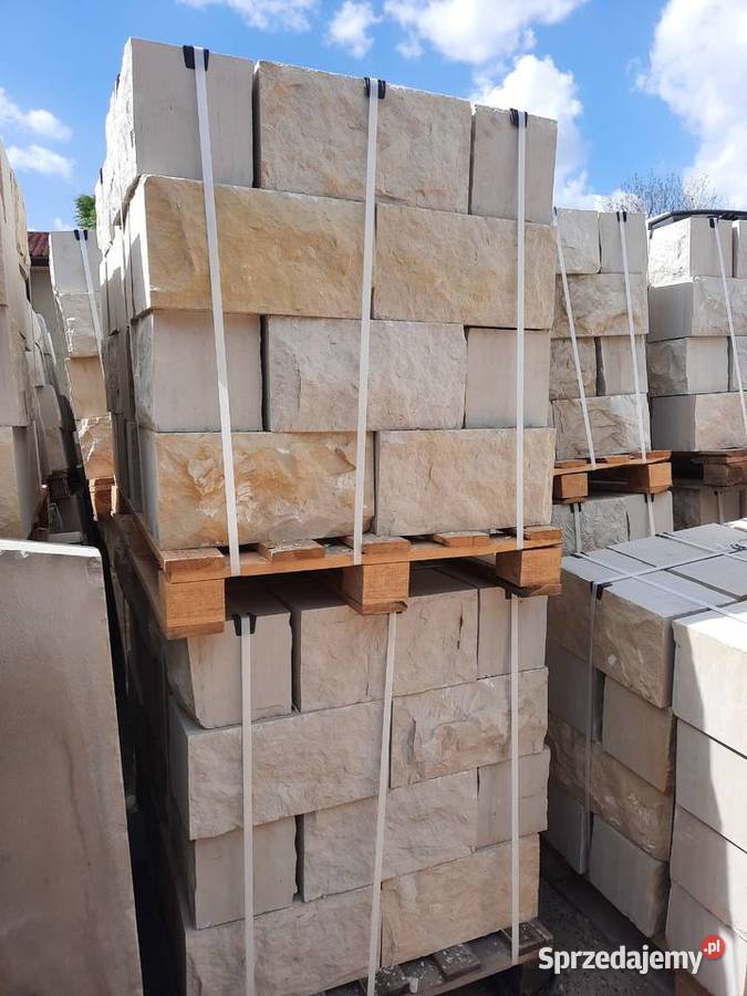 Kostki murowe ogrodowe z piaskowca Miedzna Drewniana