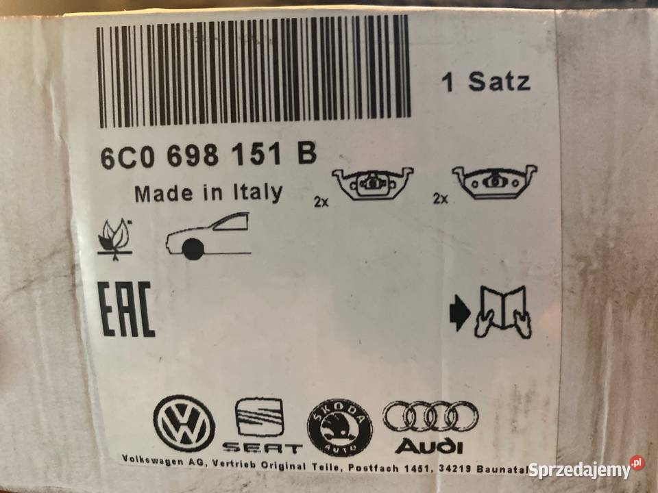 VW SKODA AUDI klocki przod 6C0698151B Pilzno