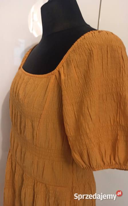 letnia sukienka w kolorze musztardowym Spódnice i sukienki Częstochowa