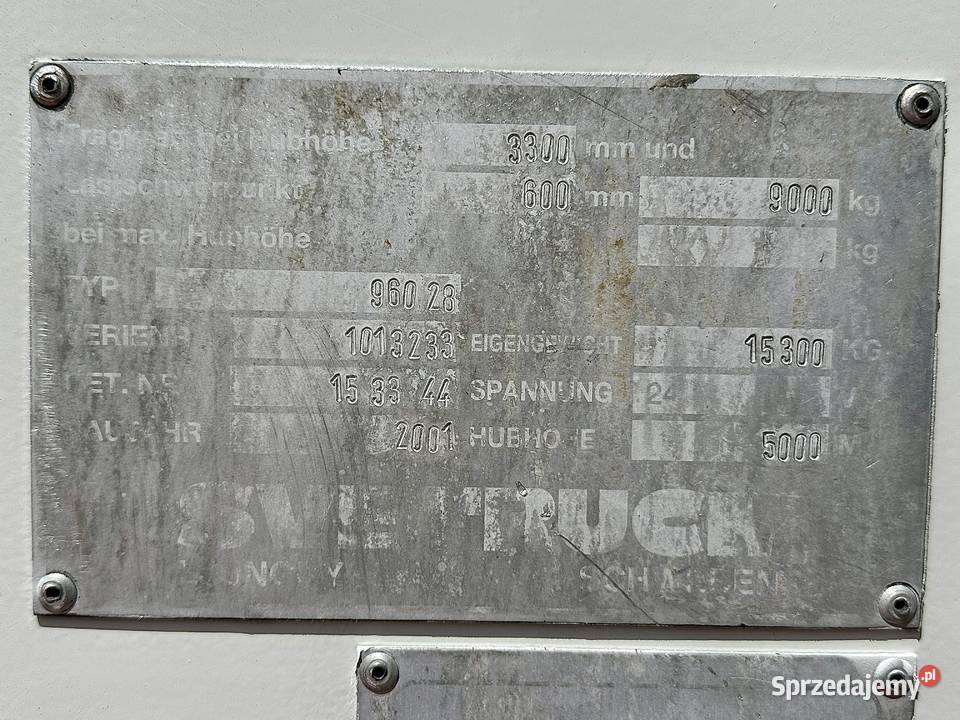 Wózek widłowy SVETRUCK 960 10 ton 5metrów Svettruck Nowiny