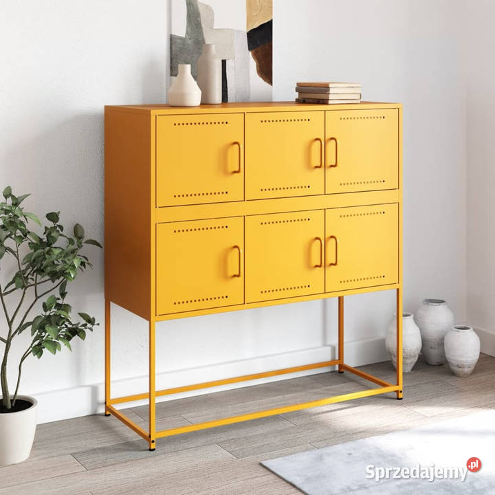 Szafka musztardowa 1005x39x107 stal WM846599 Pozostałe