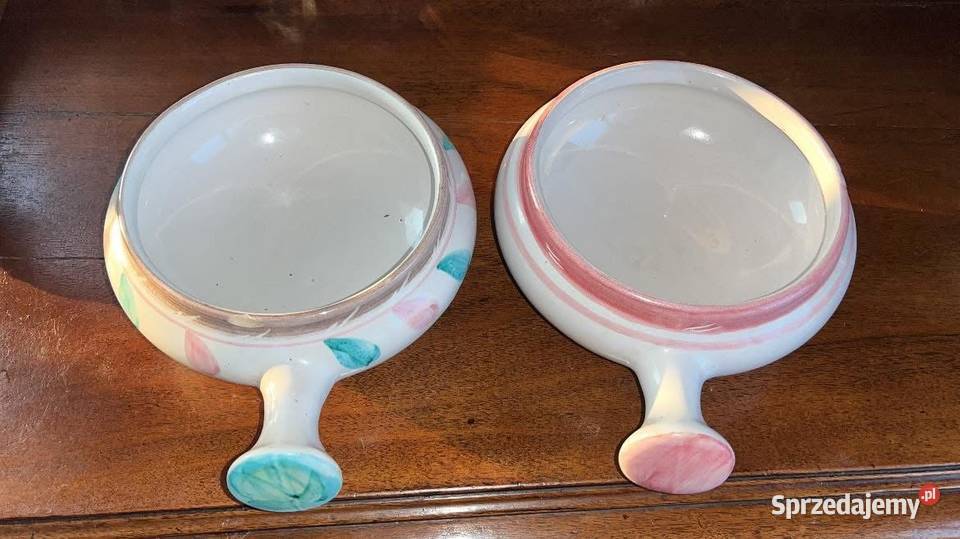Paterki 2 miseczki ręcznie zdobione Ceramiczna Gdańsk