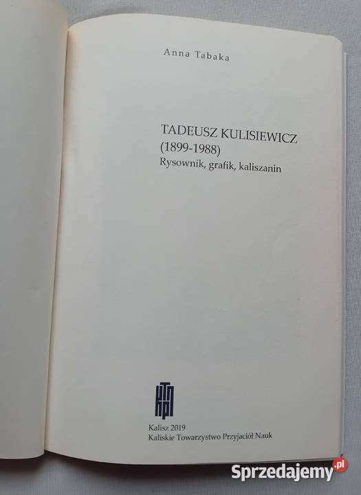 Anna Tabaka Tadeusz Kulisiewicz Kaliskie TPN ISBN 9788362689668 Koźminek