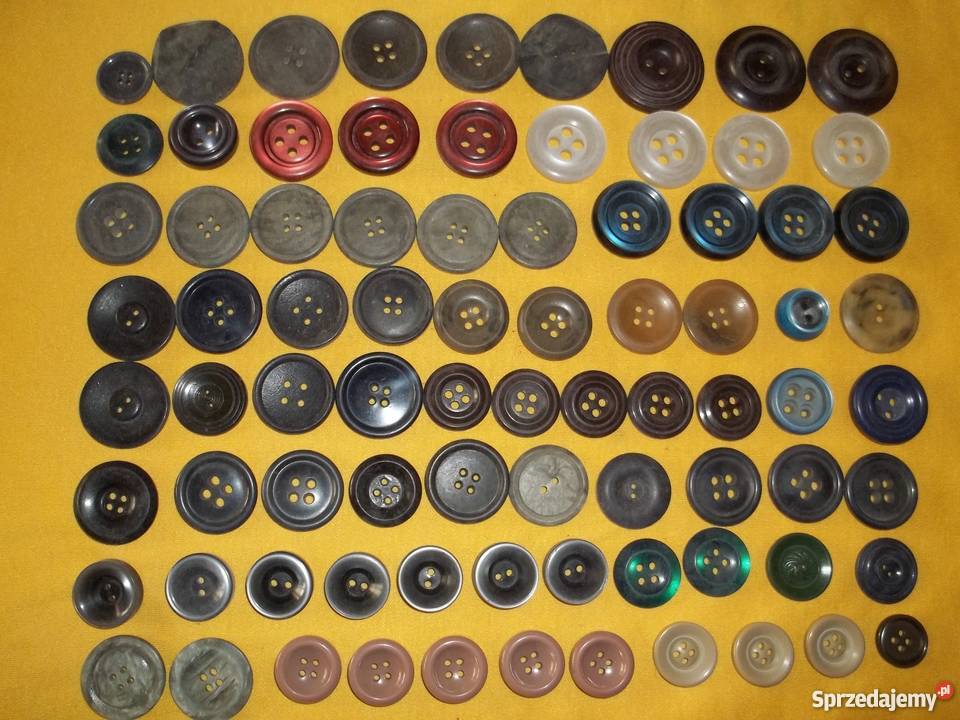 Guziki różne rozmiary i kolory