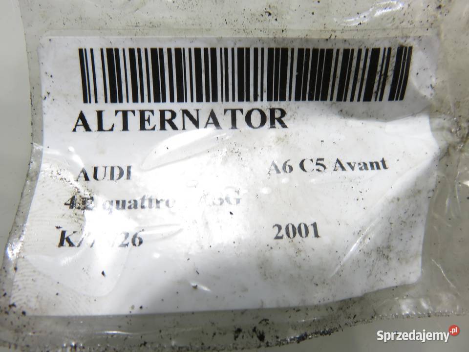 ALTERNATOR AUDI A6 C5 42 0123520021 077903015L sprzedam