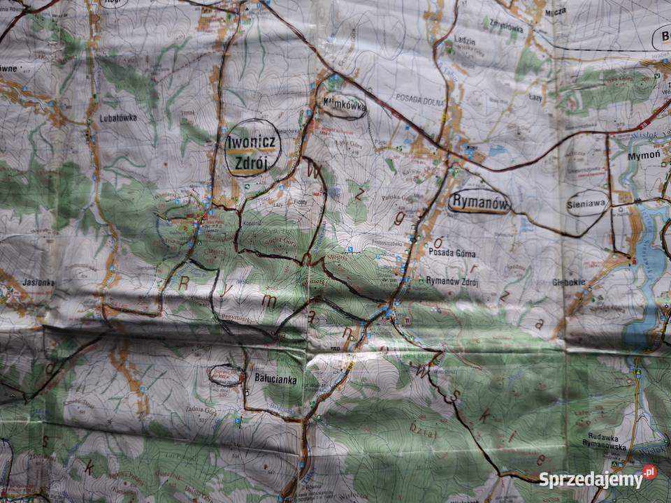 Beskid Niski 150 000 mapa turystyczna Kraków