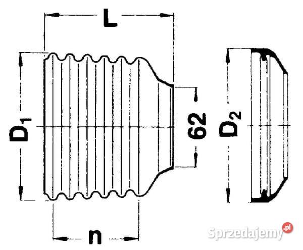Kołpak ochronny Walterscheid SC25 R8 D185 mm Pozostałe Części i osprzęt rolniczy Kamionna
