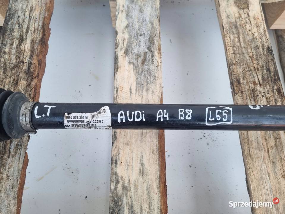 PÓŁOŚ Audi A4 B8 20 TDI LEWA TYLNA półośka lewy Półosie
