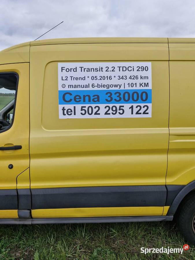 Ford Transit 290 L2 Trend z 2016 r 22 TDCI manualna