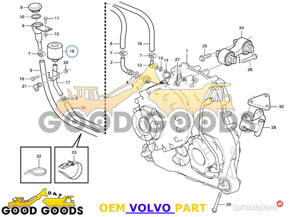 VOLVO FILTR ODPOWIETRZNIK 11172907 OEM Władysławów sprzedam