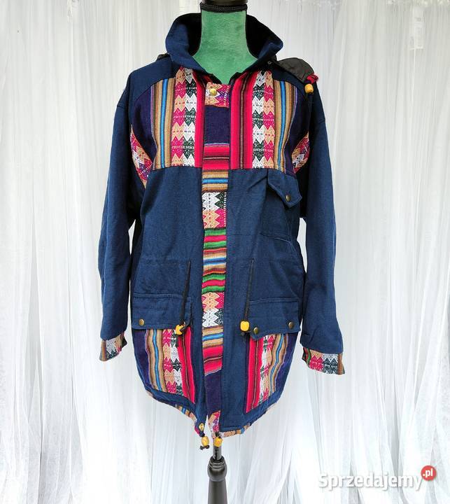 Kurtka zimowa boho bohemian hippie etno XL 42 zachodniopomorskie Szczecin sprzedam