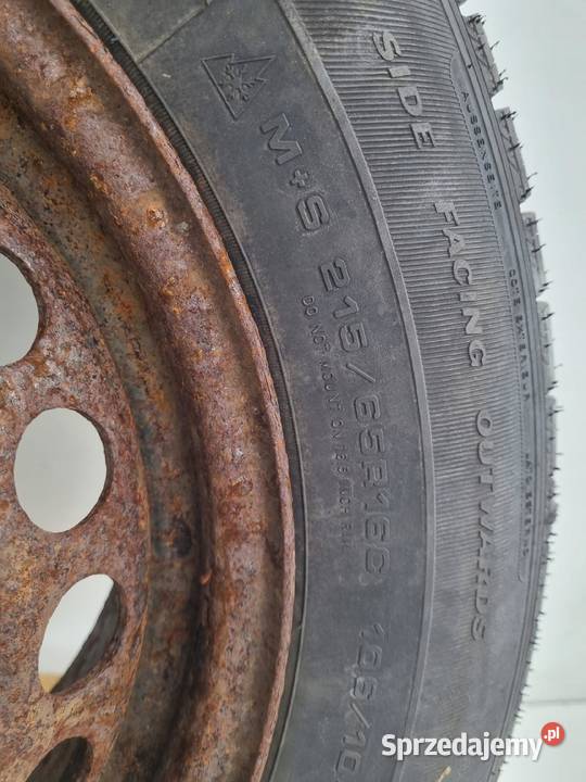 VW Transporter T5 T6 KOŁO ZAPASOWE Zapas 21565 Średnica 16" Samochodowe Chełm