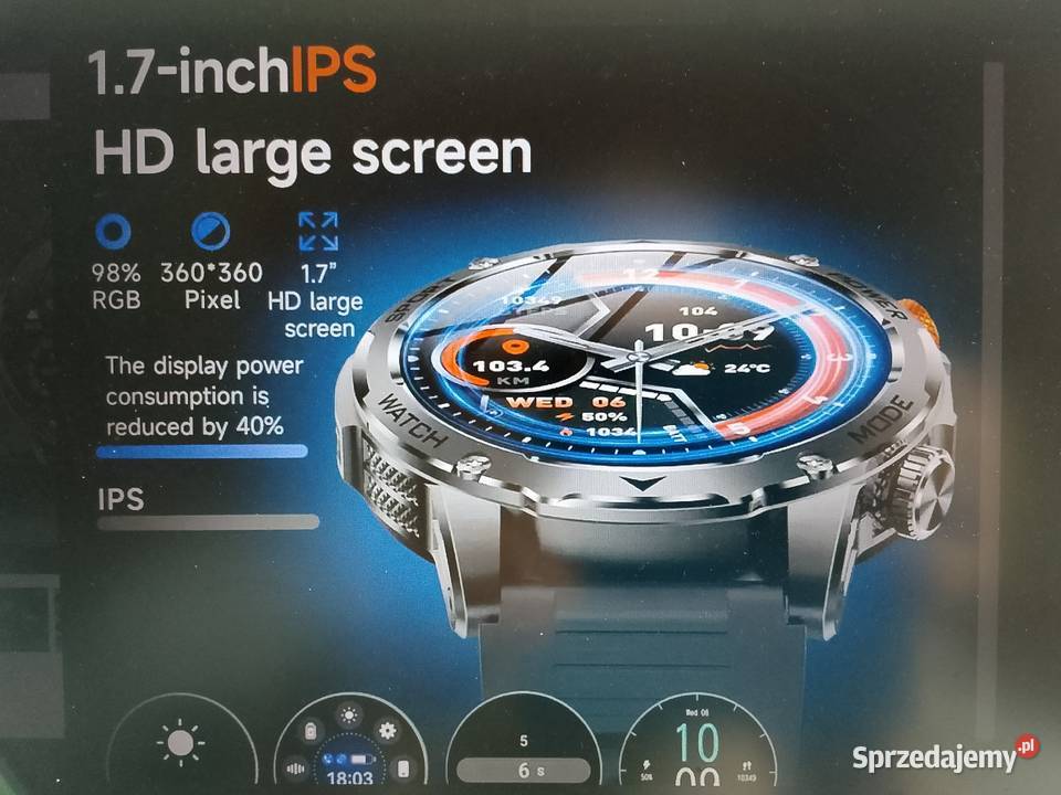 Smartwatch 2025r bateria 1000 mAh piękny nowy sprzedam