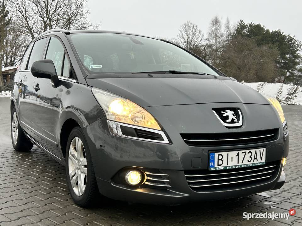 Peugeot 5008 16L 2011r 7 miejsc panorama HeadUp podlaskie Łomża