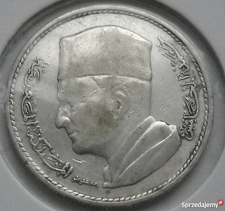 MAROKO1 DIRHAM1960 r SREBRO 600 Legionowo
